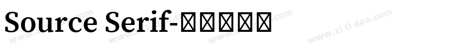 Source Serif字体转换